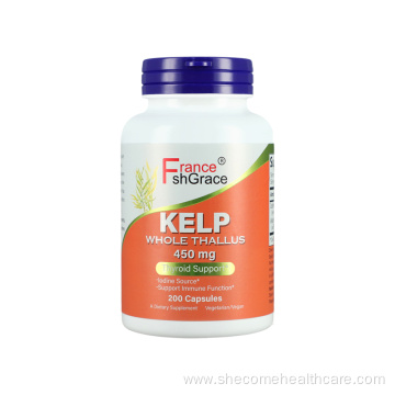Kelp Natural Iodine Supports Healthy Thyroid Kelp Capsules